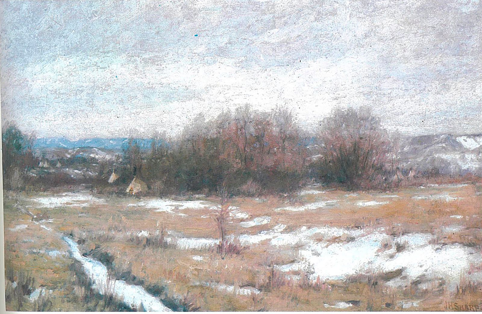 Winter Camp near Custer Battlefield; [Winter Camp]